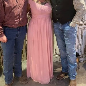 Women’s Davids Bridal Bridesmaid Dress size 18 color Ballet